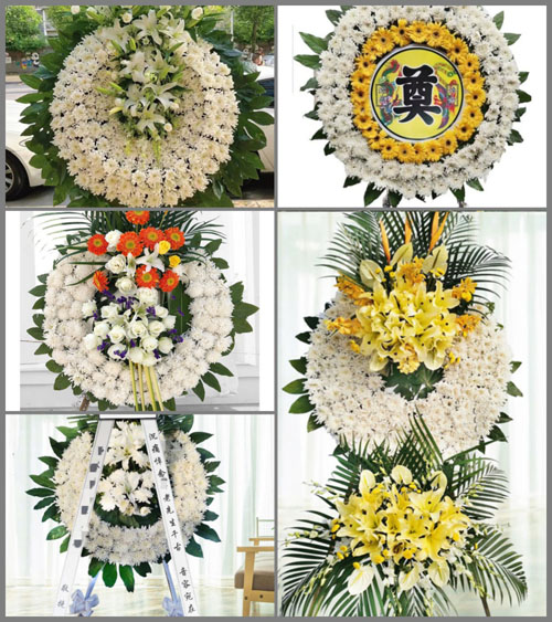 广东肇庆市封开县长安镇宝山村花圈速递